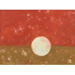 The Moon, oil and sand on canvas, bearing a signature Tomayo and inscription verso, mounted and