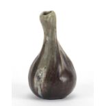 French art pottery vase by Lachenal, inscribed to the base, 16cm high : For Further Condition