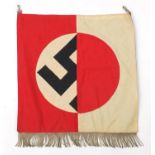 German Military Interest Japanese banner with label stating Karl Weber Sahnenfabrik Berlin 1941,