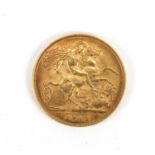 George V 1918 gold half sovereign : For Further Condition Reports and Live Bidding Please Go to