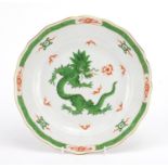 Meissen Chinese Ming dragon plate, 26cm in diameter : For Further Condition Reports and Live Bidding