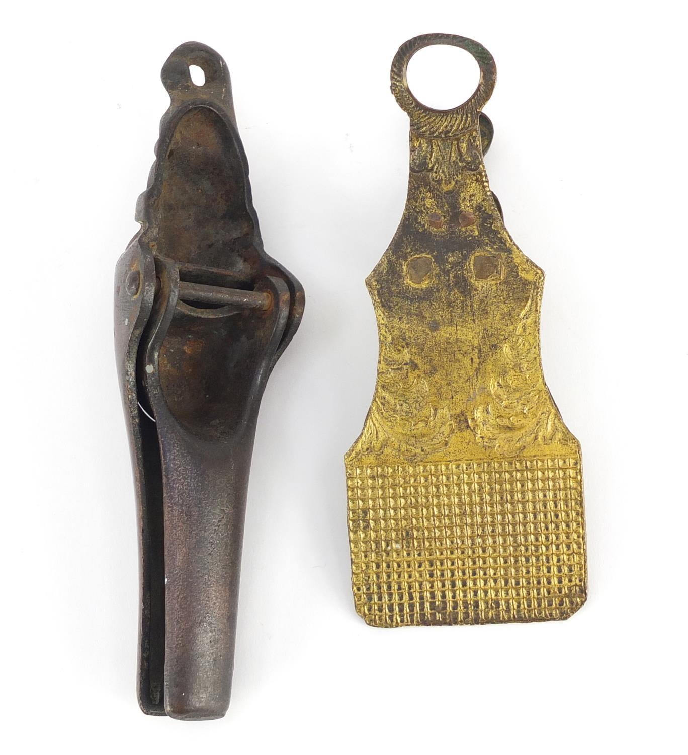 Two Victorian letter clips including a Merry Phipson & Parkers example, the largest 18.5cm in length - Image 6 of 6