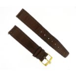 Vintage gentleman's Rolex wristwatch brown leather strap, 19cm in length :For Further Condition
