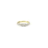 18ct gold diamond three stone ring, size M, 2.8g :For Further Condition Reports Please Visit Our