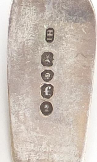 Nine Georgian silver tablespoons, various hallmarks, the largest 23cm in length, 564.5g :For Further - Image 5 of 7