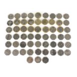 Collection of two pound coins and fifty pence pieces, various designs :For Further Condition Reports