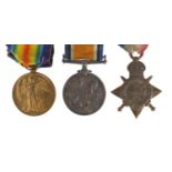 British Military World War I trio awarded to 13069Pte.R.C.GLADWELL.A.S.C. :For Further Condition