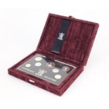 1996 United Kingdom silver Anniversary Collection with case and certificate numbered 1090 :For