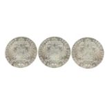 Three silver Maria Theresa Talers :For Further Condition Reports Please Visit Our Website. Updated