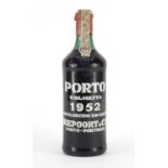 Bottle of 1952 Colheita port :For Further Condition Reports Please Visit Our Website. Updated Daily