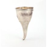 Georgian silver wine funnel with strainer, N H London 1803, 14cm in length, 115.5g :For Further