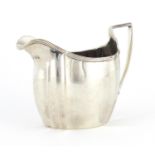 Georgian silver milk jug by Thomas Wallis, London 1802, 8.5cm high, 106.4g :For Further Condition