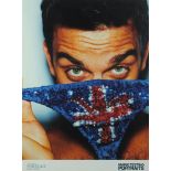 Robbie Williams National Portrait Gallery poster, Mario Testino Portraits, framed, 79.5cm x 60cm :