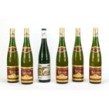 Six bottles of white wine including five bottles of 2006 Pfaffenheim Pinot Blanc Alsace :For Further