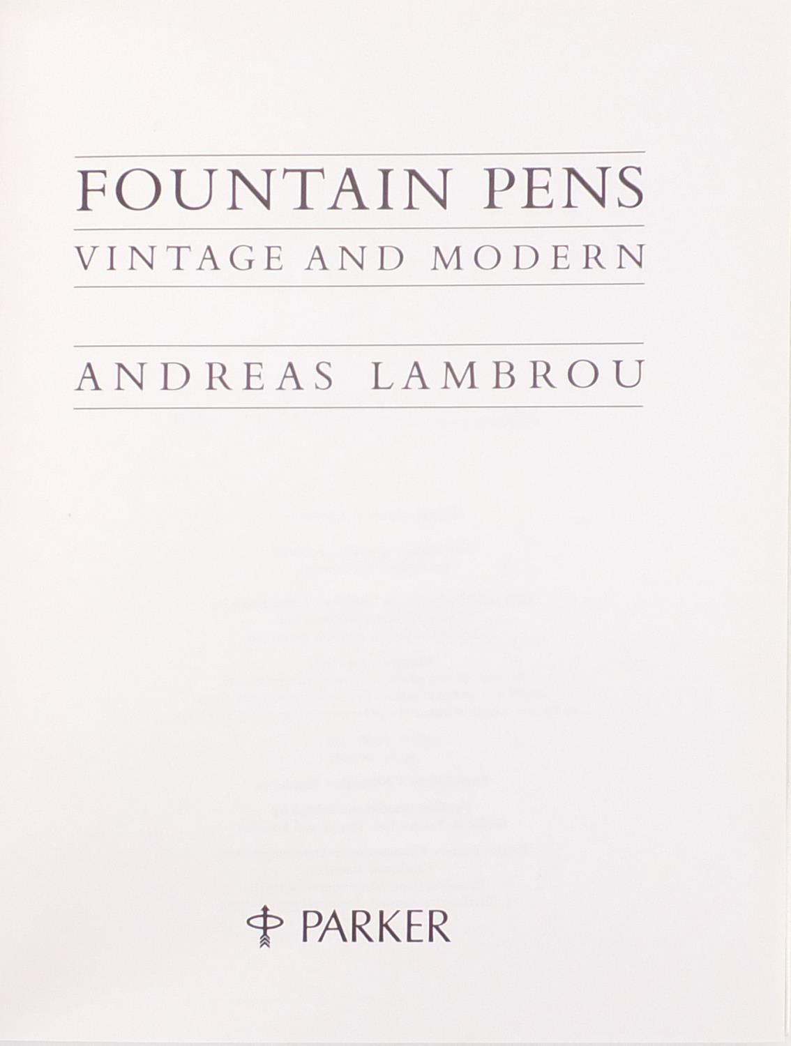 Four pen reference books including Parker Duofold by David Shepherd and Dan Zazove and Parker 51 - Image 4 of 5