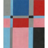 Manner of Etienne Beothy - Abstract composition, geometric shapes, gouache on paper, mounted and