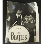 1960's black and white press photograph of Ringo Starr, inscribed Beatles USA August 1964 to the