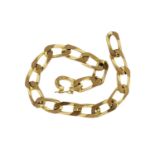 9ct gold curb link bracelet, 21cm long, 29.6g :For Further Condition Reports Please Visit Our