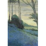 Manner of Lieweyn Lloyd - Impressionist landscape, oil on canvas, inscribed verso, mounted and