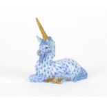 Herend of Hungary hand painted unicorn, 8cm wide :For Further Condition Reports Please Visit Our