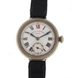 Military interest Soleil Watch Co trench watch, 3.5cm in diameter :For Further Condition Reports