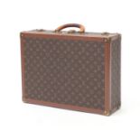 Mid 20th century Louis Vuitton monogramed briefcase, serial no 904721, 50.5cm wide :For Further