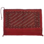 19th century Turkmen Jawal saddle bag, 103cm x 72cm :For Further Condition Reports Please Visit