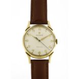 Gentleman's 9ct gold Rolex Precision wristwatch, the movement numbered 81585, 3.2cm in diameter :For