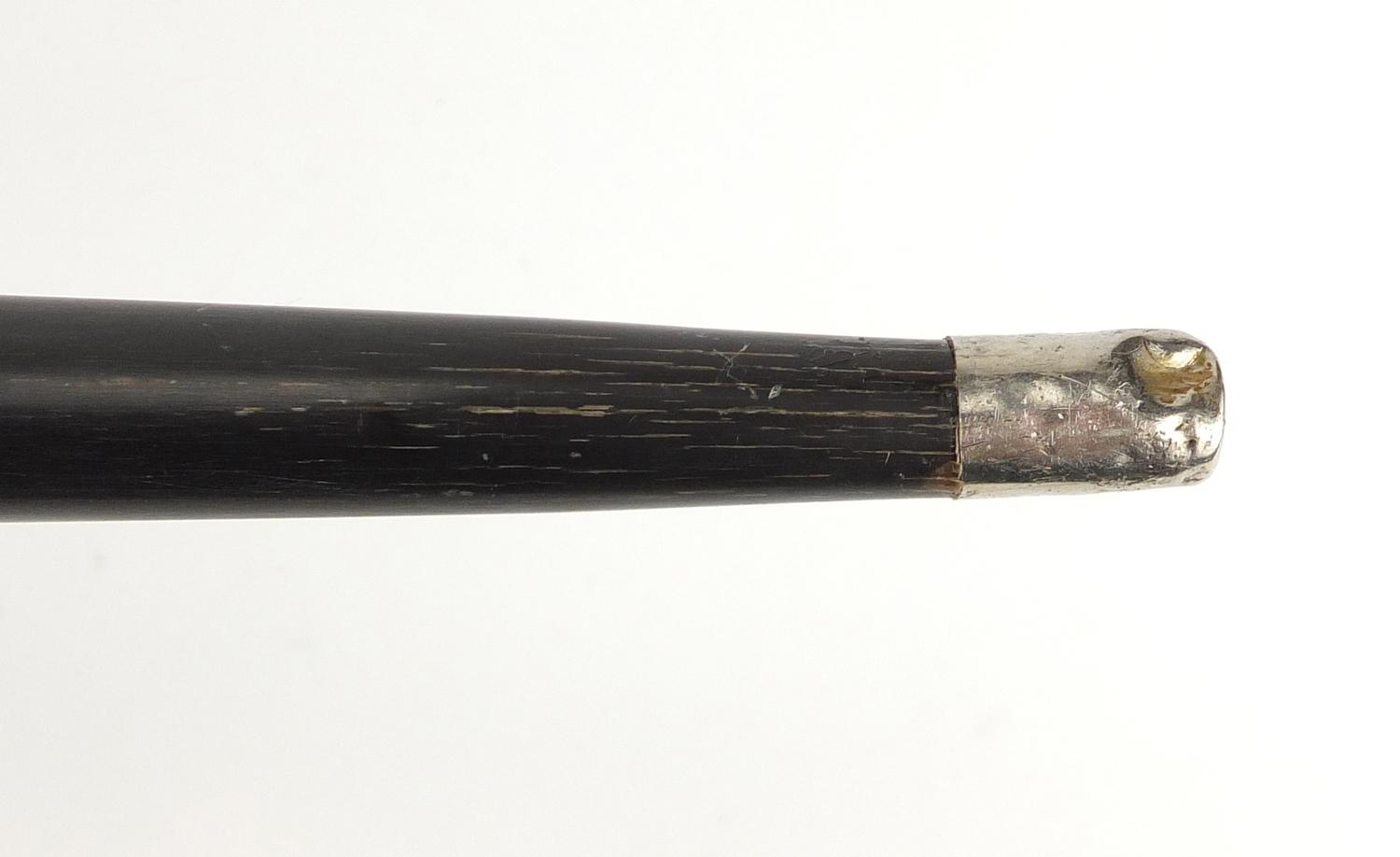 Chinese horn walking stick possibly rhinoceros horn, 89cm in length, 600.0g :For Further Condition - Image 6 of 9