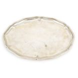 Continental 800 grade silver tray, 28cm x 21cm, 380.5g :For Further Condition Reports Please Visit