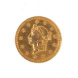 United States of America 1853 gold dollar :For Further Condition Reports Please Visit Our Website.