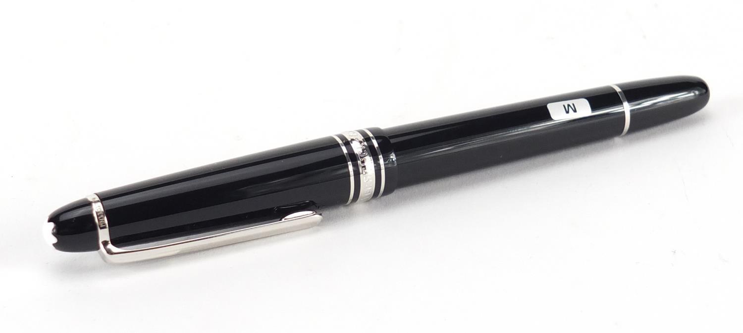 Montblanc Frederic Chopin platinum line fountain pen with 14k gold nib and fitted case, serial - Image 2 of 6