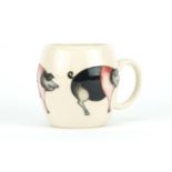 Moorcroft pottery pig mug, 9cm high :For Further Condition Reports Please Visit Our Website. Updated