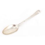 Scottish Provincial Hanoverian silver spoon by Adam Graham Glasgow 1760, 21cm long, 74.5g :For