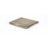 Rectangular silver cigarette case with Royal Counties Agricultural Society engraved crest to the