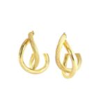 Pair of 9ct gold hoop earrings, 2cm in diameter, 1.6g :For Further Condition Reports Please Visit