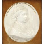 Large Queen Victoria Thanks Giving Day commemorative plauqe, impressed marks, mounted and framed,