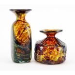 Two Mdina glass vases, the largest 21cm high :For Further Condition Reports Please Visit Our