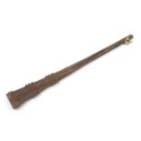 Antique Tribal interest Polynesian Tongan war club with carved motifs, 86.5cm in length :For Further