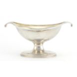 Georgian silver pedestal sweet meat dish by Robert Hennell I, London 1794, 6.5cm high x 12.5cm wide,