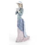 Large Lladro figurine of a girl reading, numbered 5000, 36.5cm high :For Further Condition Reports