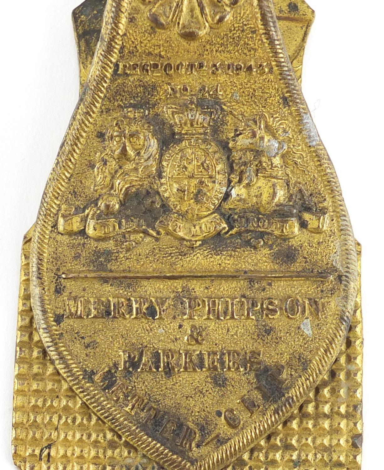 Two Victorian letter clips including a Merry Phipson & Parkers example, the largest 18.5cm in length - Image 4 of 6