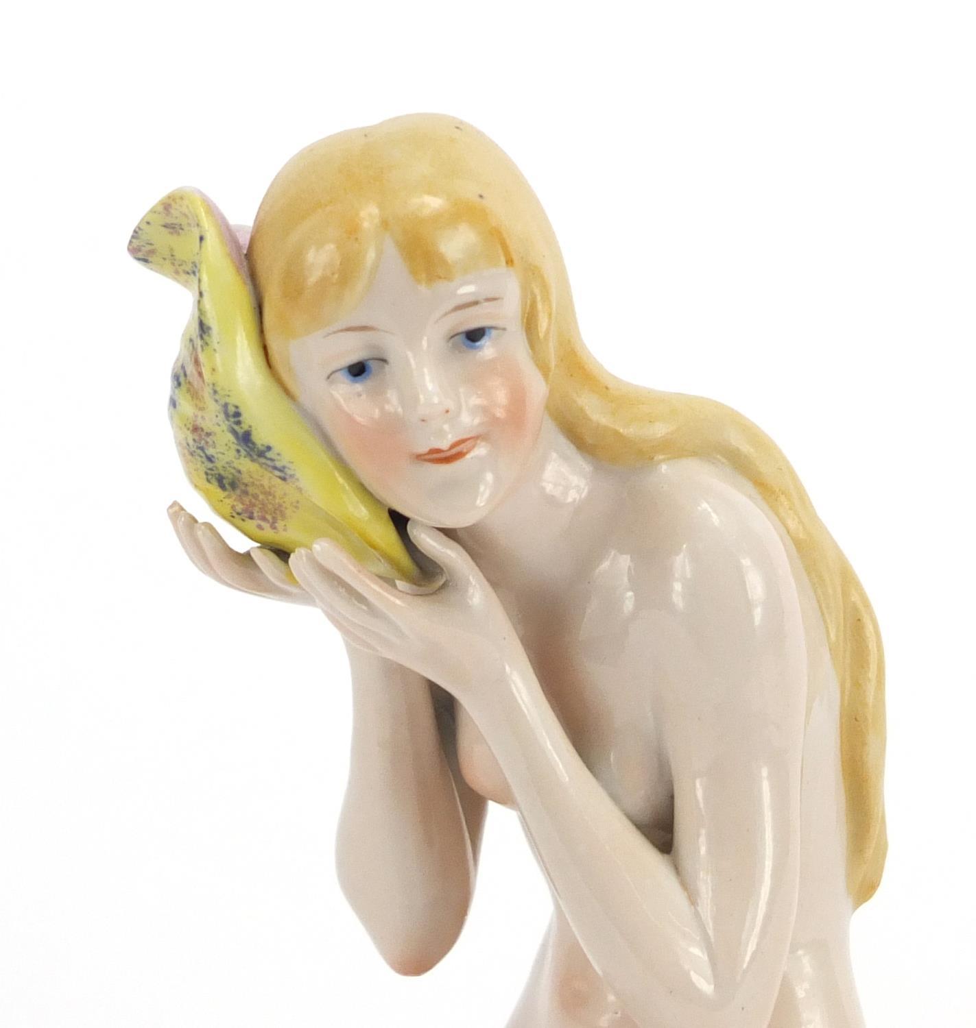 German Art Deco figurine of a nude female by Katzhutte, factory marks to the base, 22cm high :For - Image 2 of 5