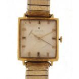 Vintage Junghans automatic Tank wristwatch, the case 2.8cm wide excluding the crown :For Further