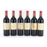Six bottles of 1995 Chateau Milon St Emilion Grand Cru red wine :For Further Condition Reports