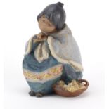 Lladro Gres Eskimo figurine, 16cm high :For Further Condition Reports Please Visit Our Website.