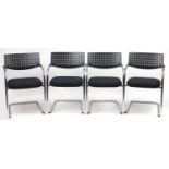 Set of four Vitra Visavis chairs by Antonio Citterio and Glenn Olivier Löw, 80cm high :For Further