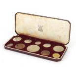 Elizabeth II 1953 specimen coin set by The Royal mint, housed in a fitted case :For Further