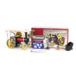 Mamod Showman steam engine with box :For Further Condition Reports Please Visit Our Website. Updated