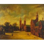 Manner of Jerrit Berkaeyde - View of the town Utrecht, early 109th century oil on canvas, bearing